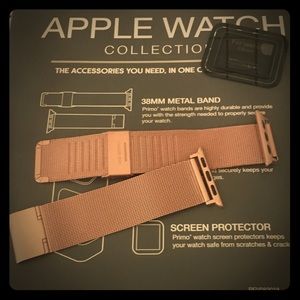 38MM Rose Gold Metal Apple Watch Band